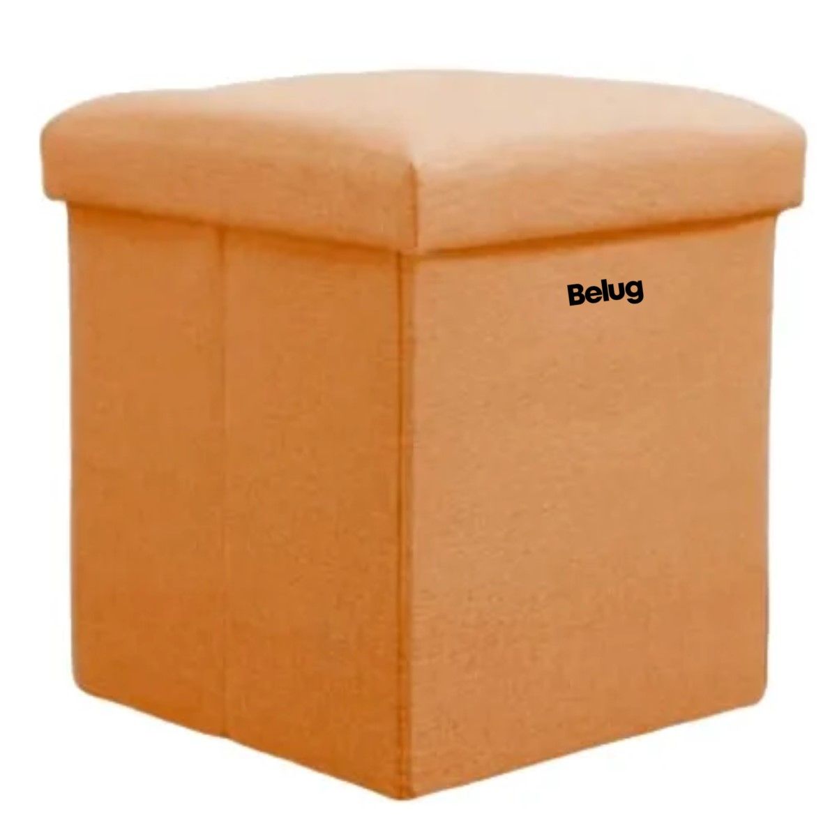 GENERICO - Puff Silla Cubo Organizador Plegable Chico NARANJA BELUG