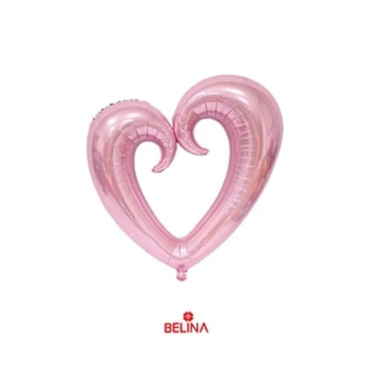 GENERICO - Globo metalico corazón rosa 100x108cm