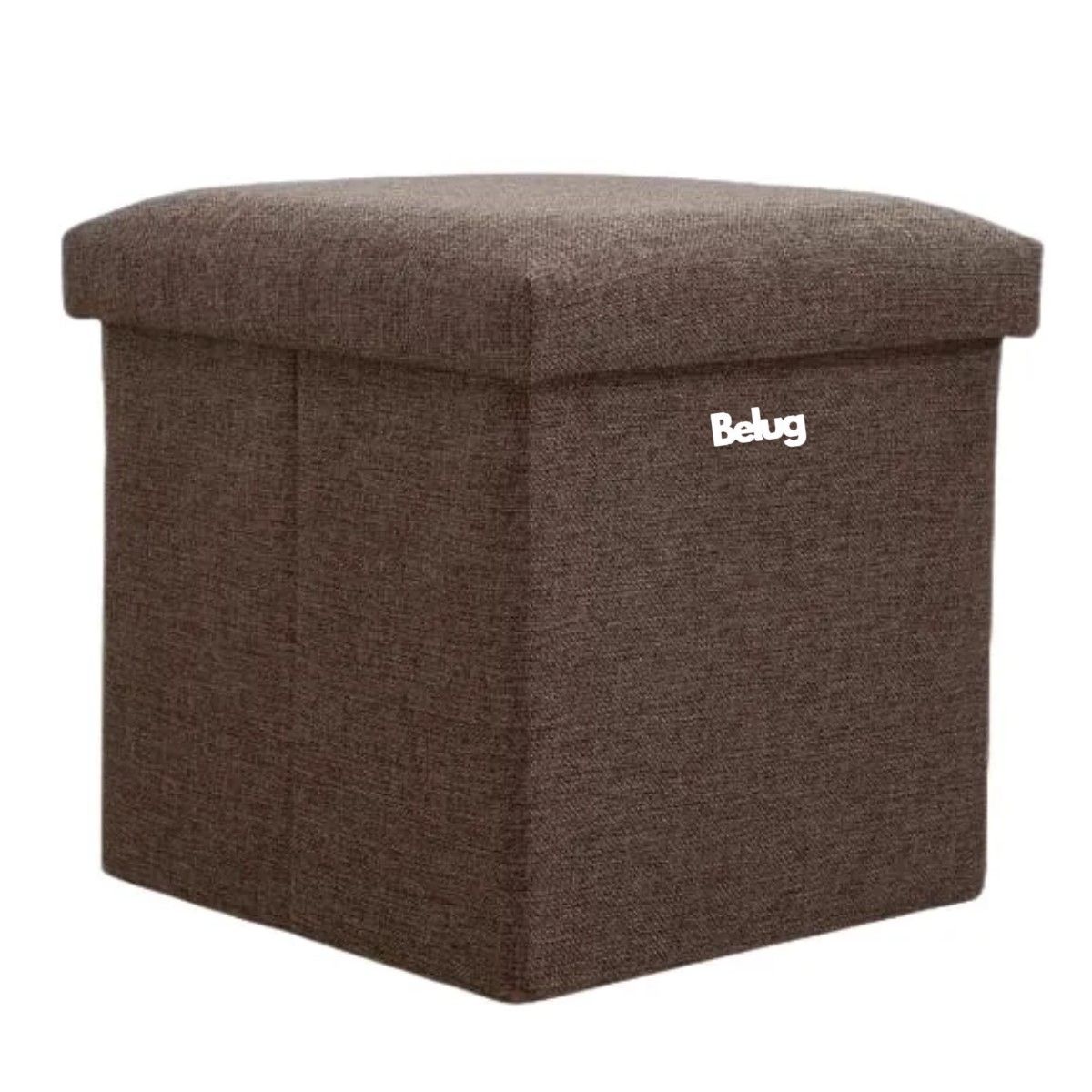 GENERICO - Puff Silla Cubo Organizador Plegable Chico CAFE BELUG