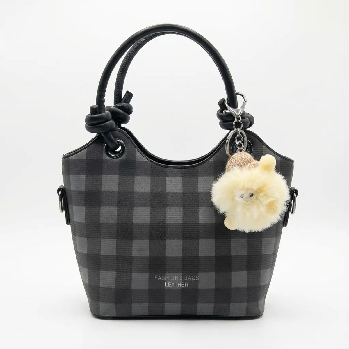 BOVINITA - Cartera Mujer Bandolera Negro Cute Correa Ajustable Kawai