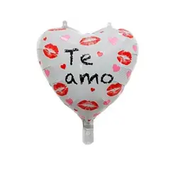 GENERICO - Globo metálico corazón te amo 45cm