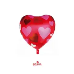 GENERICO - Globo metalico corazón rojo 22 pulgadas 53x63cm