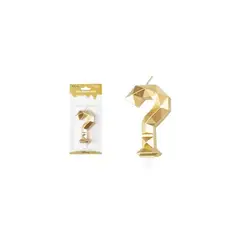 GENERICO - Vela de signo dorado en 3D 9cm