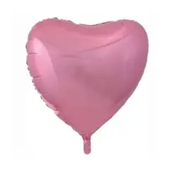 GENERICO - Globo metalico corazón rosa 60cm