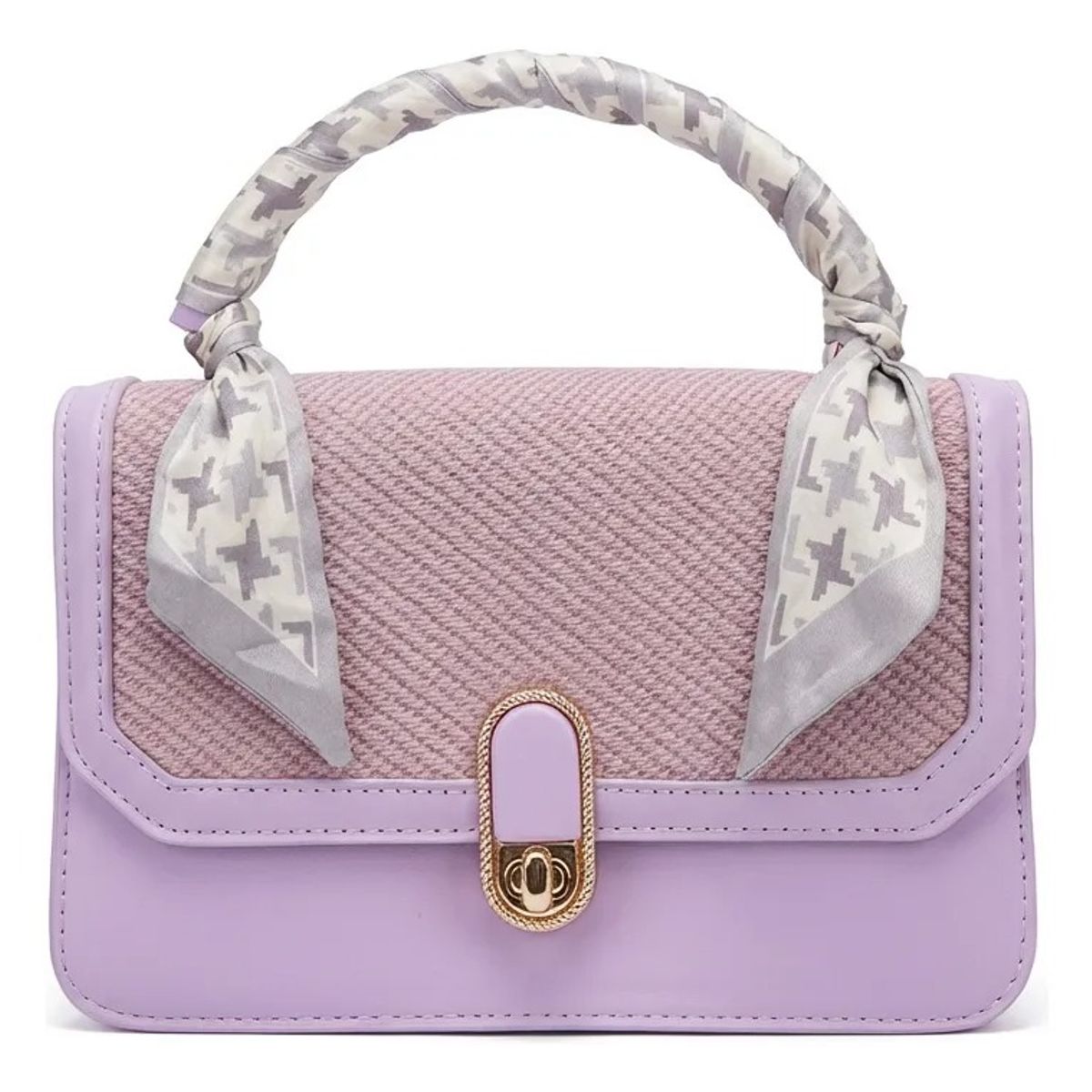 BOVINITA - Cartera Mujer Bandolera De Mano Lila Correa Ajustable Cute