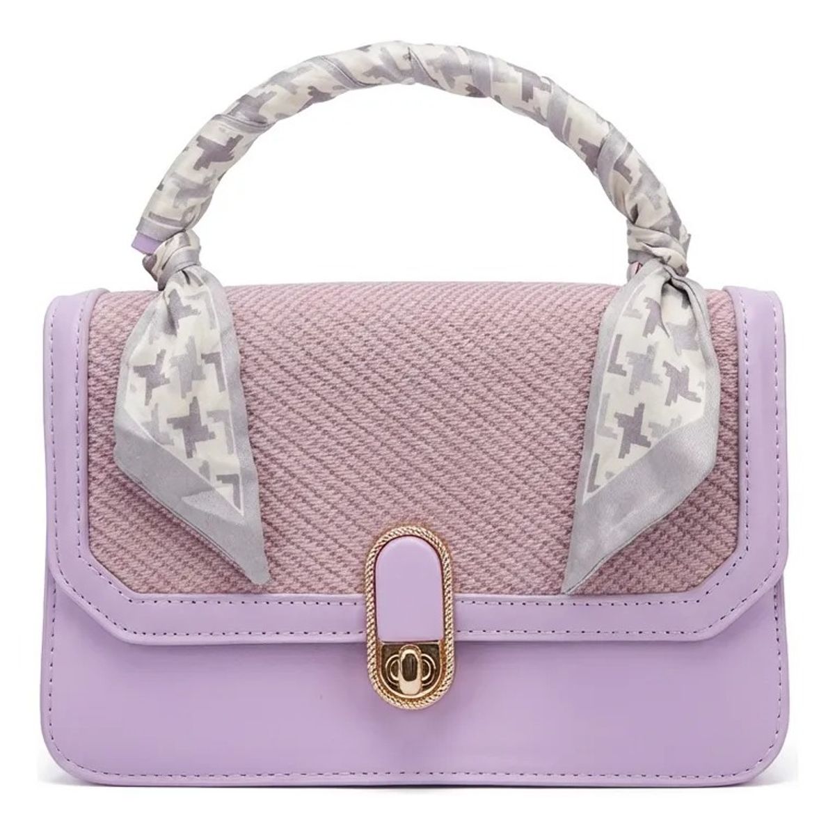 BOVINITA - Cartera Mujer Bandolera De Mano Lila Correa Ajustable Cute