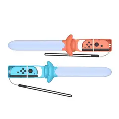 DOBE - Pack de 2 Sables de Luz para Nintendo SwitchOLED Color Naranja y Azul