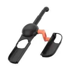 DOBE - Caña de Pesca con Carrete Giratorio para Nintendo Switch Color Negro Naranja