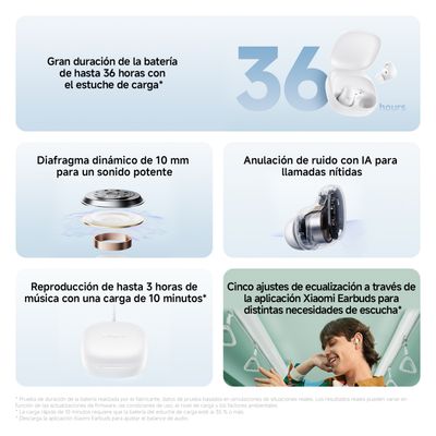 Imagen 2 del producto REDMI Buds 6 Play Blanco Blanco