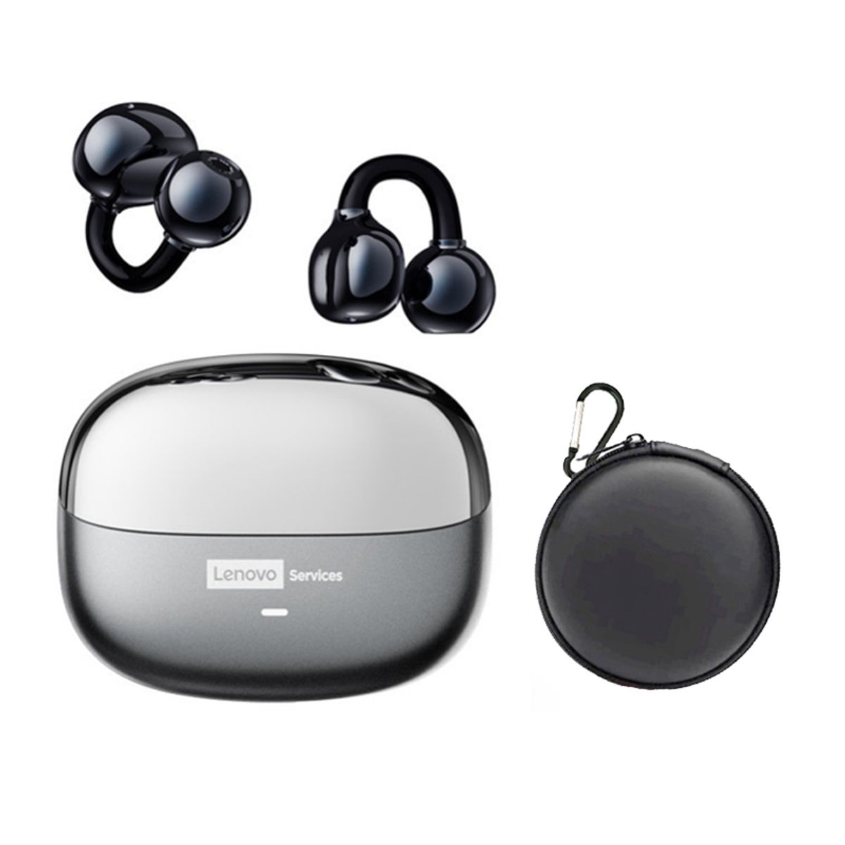 LENOVO - Audífonos Lenovo Clip MAX LE06 TWS  Bluetooth 6.0 y Estuche