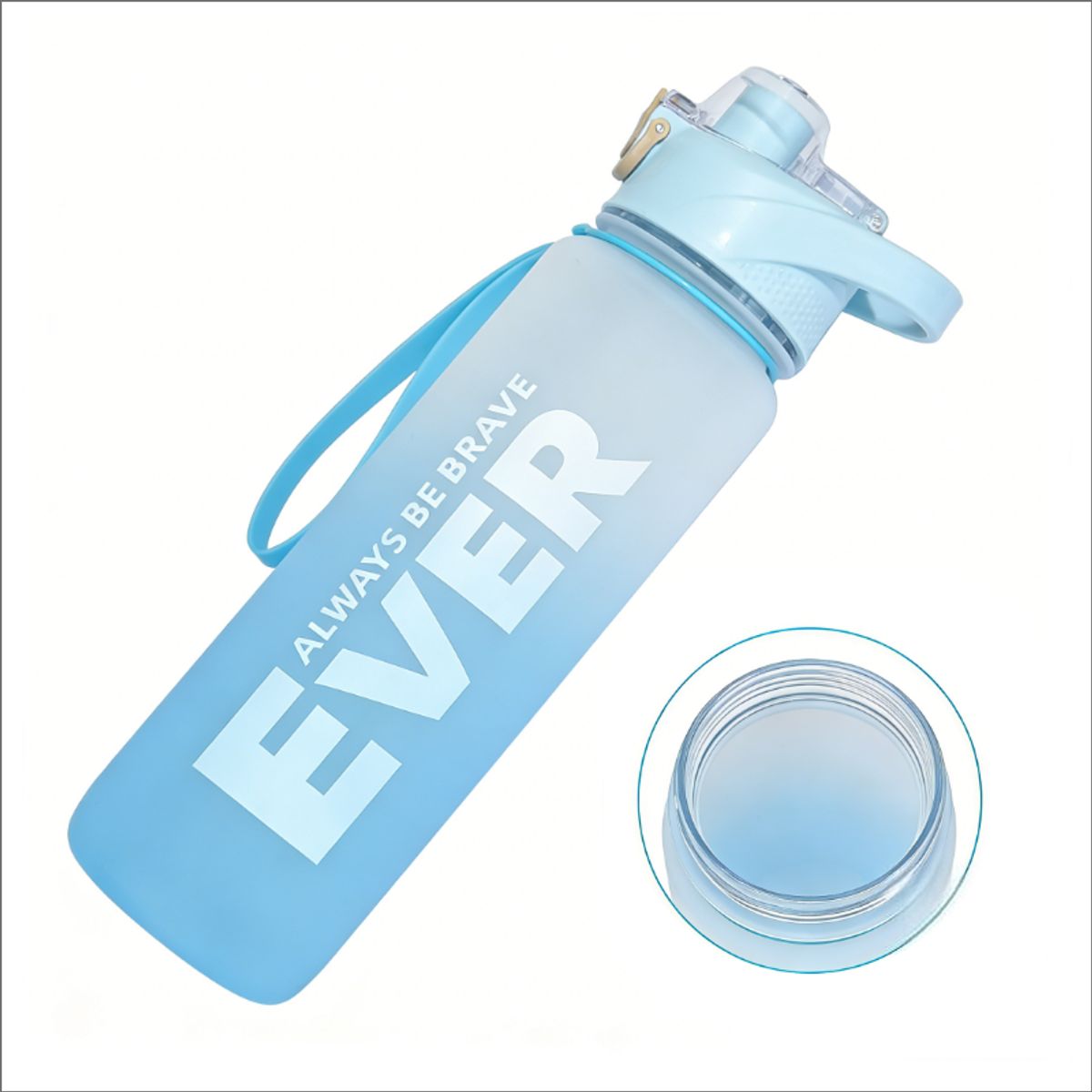 GENERICO - Botella Deportiva de Gran Capacidad en Azul Degradado