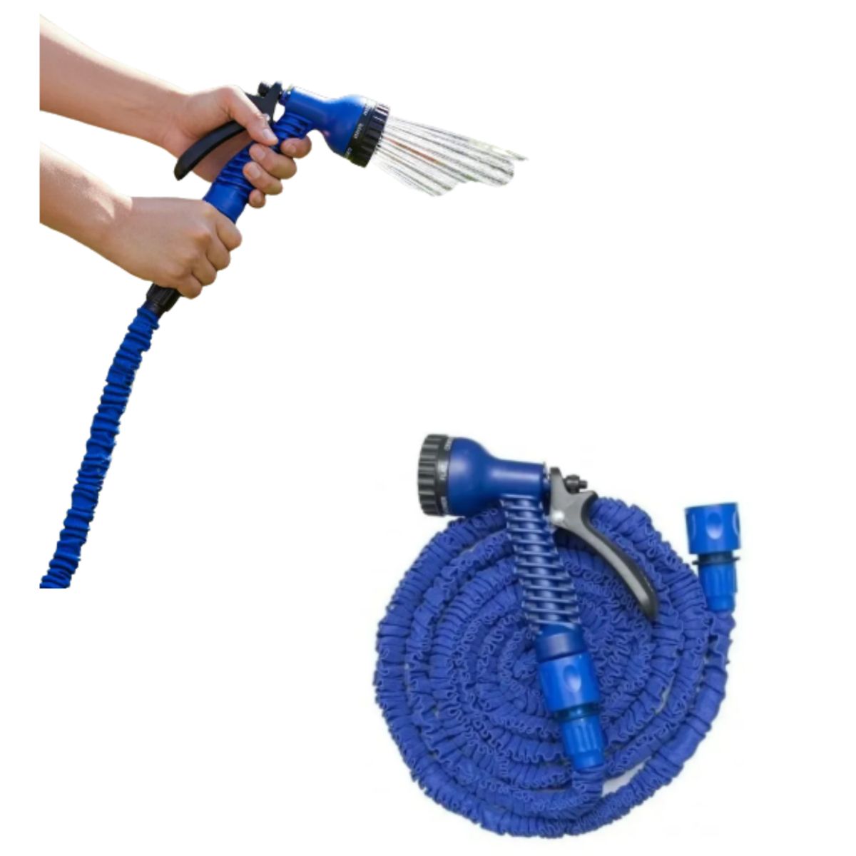GENERICO - Manguera Retráctil Ampliable 60 Mts Extensible Jardin Hogar