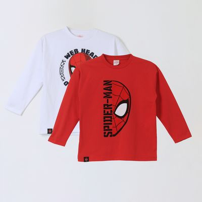 Imagen 1 del producto Bipack Polera Manga Larga Niño Spiderman Rojo