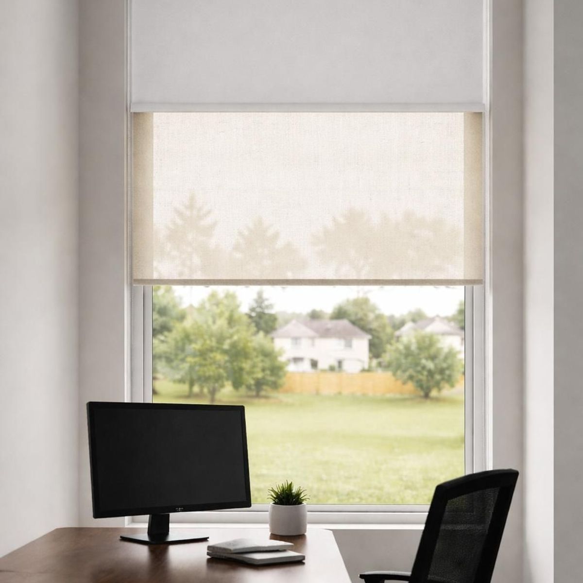 CLEMS - Cortina Roller Doble Blackout / Sunscreen 075X240