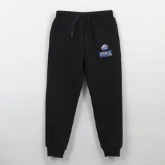 SONIC - Pantalón de Buzo Niño Logo Negro
