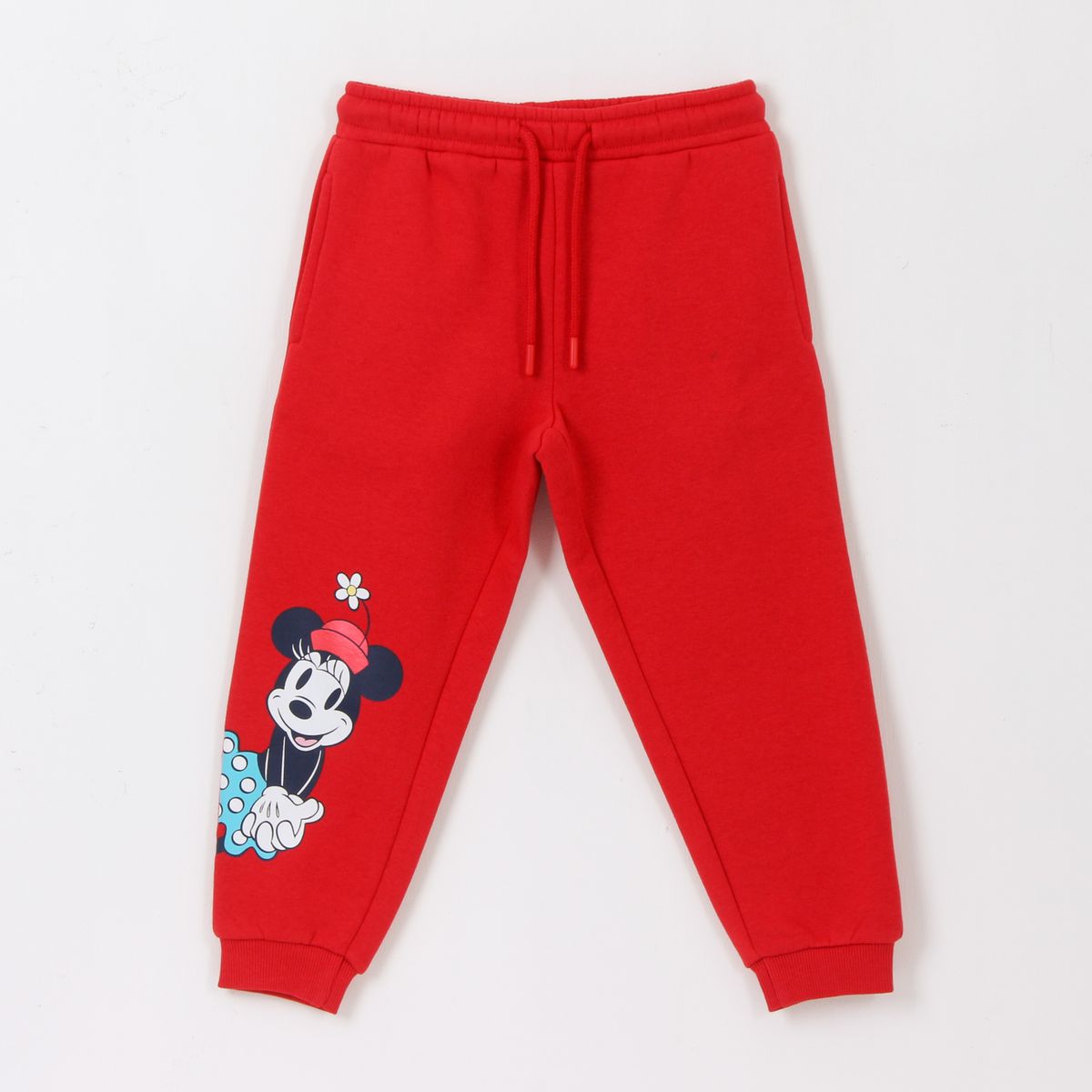 DISNEY - Pantalón de Buzo Niña Minnie Mouse Rojo Disney