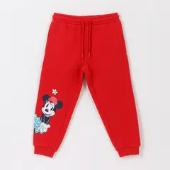 DISNEY - Pantalón de Buzo Niña Minnie Mouse Rojo