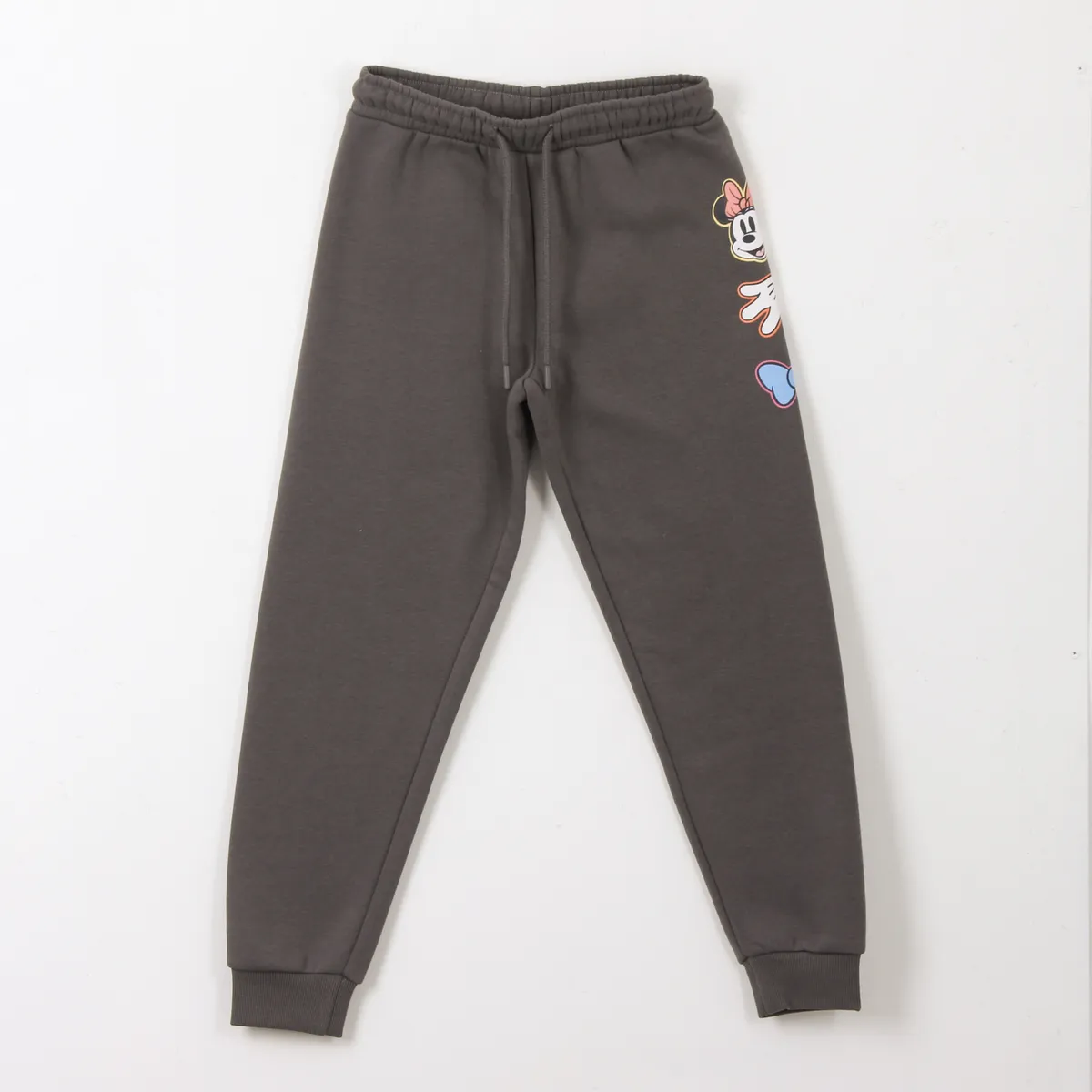 DISNEY - Pantalón de Buzo Niña Minnie Mouse Gris Disney
