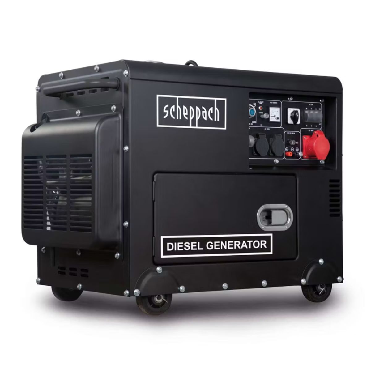 SCHEPPACH - Generador Diésel 5000W Arranque Eléctrico 230400V  Scheppach