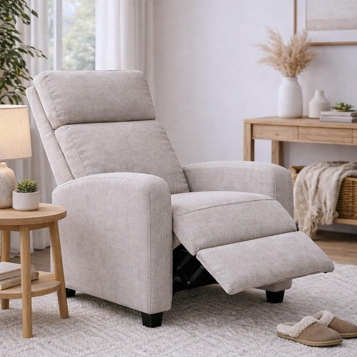 COSAS CASA - Sillon Reclinable Berger Holanda Greige