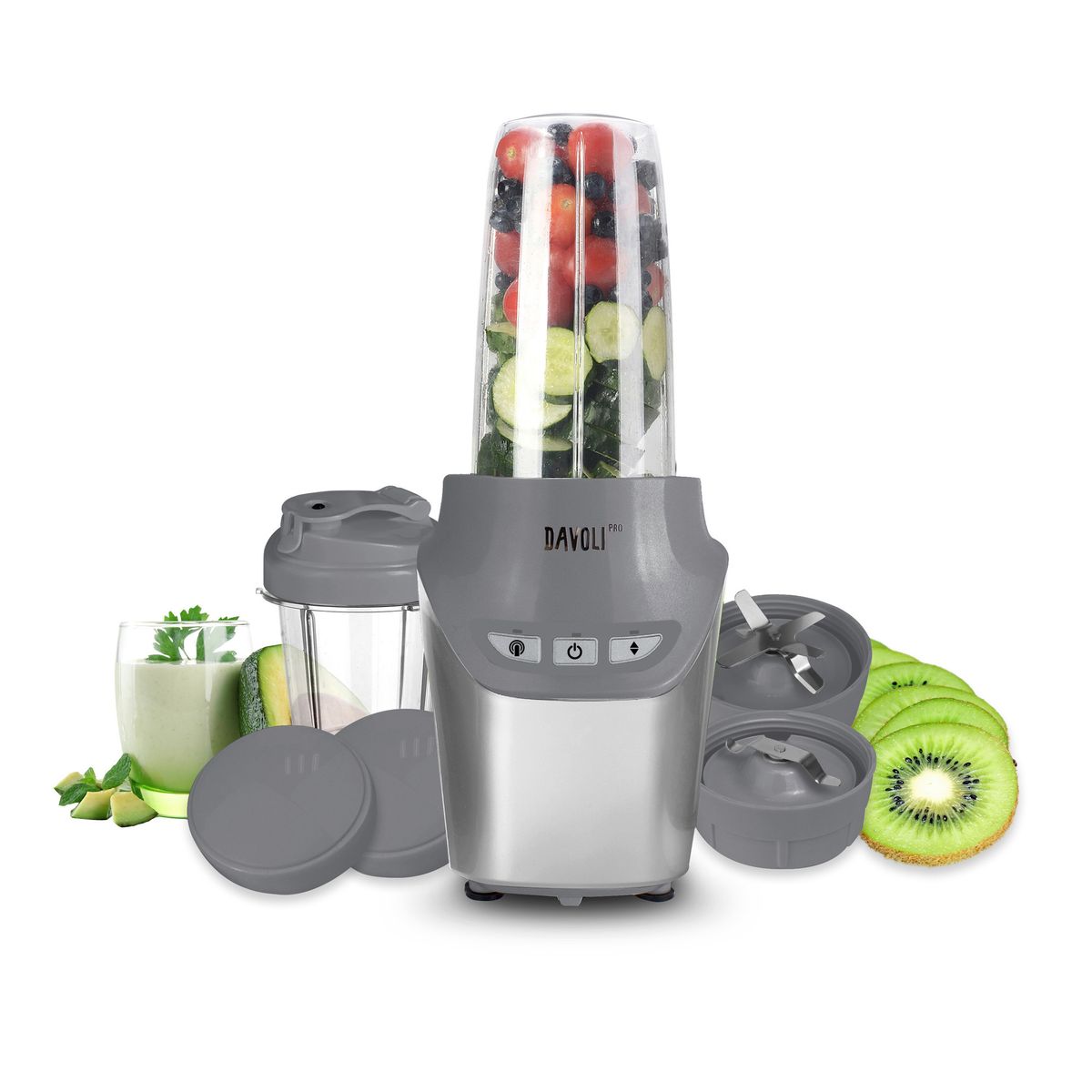 DAVOLI - Licuadora Davoli Pro 1000W Licuadora de alta potencia