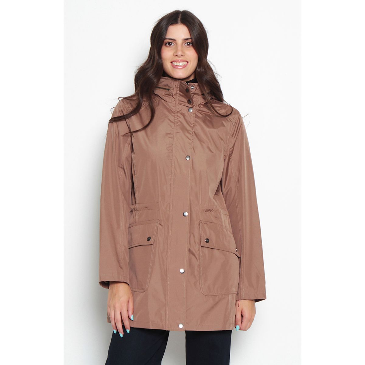 WADOS - CHAQUETA IMPERMEABLE CON CAPUCHA NO DESMONTABLE CON FORRO