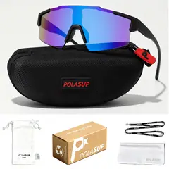 POLASUP - Lentes de Sol Deportivos Polarizados UV400 9958P Unisex correr ciclismo