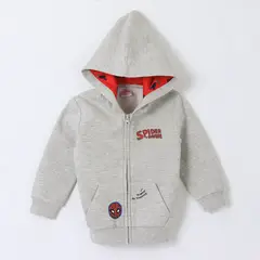 MARVEL - Polerón con Cierre Niño Spiderman Gris