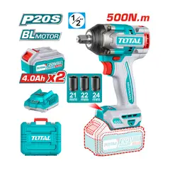 TOTAL TOOLS - Llave de Impacto 500Nm + Batería y Cargador Total