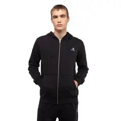 CONVERSE - Polerón Full Zip Star Chevron Hombre Negro