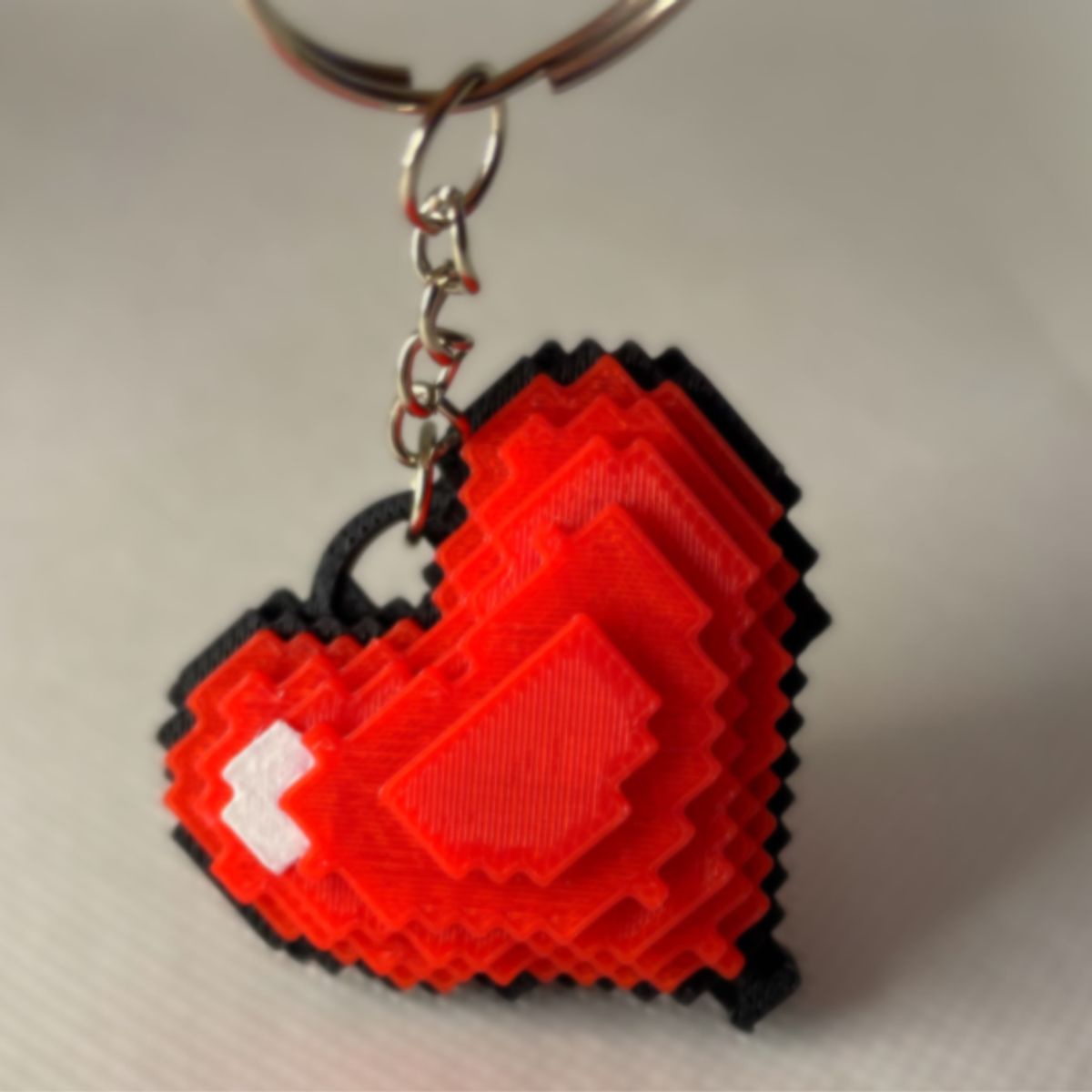 GENERICO - Llavero Corazón Pixel- San Valentín