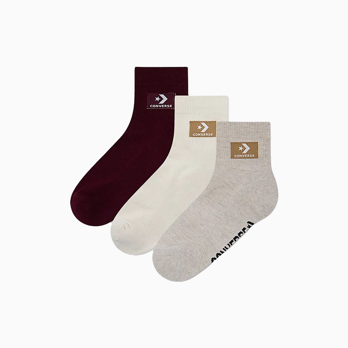 CONVERSE - Calcetines Converse Stacked Patch 3Pk Hombre Multi