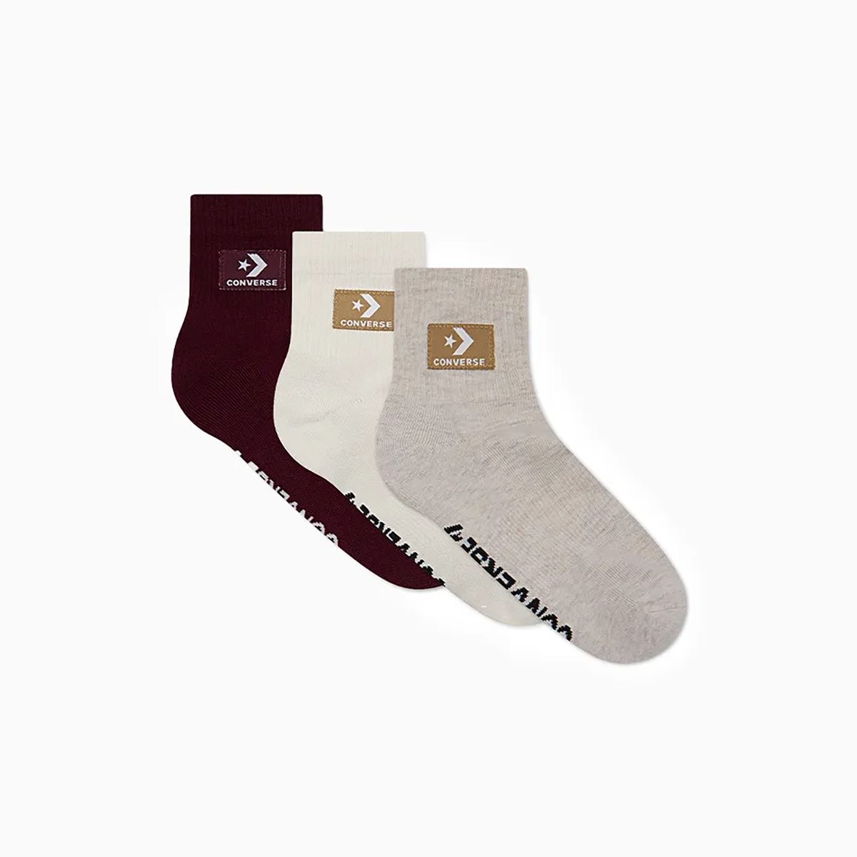 CONVERSE - Calcetines Converse Stacked Patch 3Pk Hombre Multi