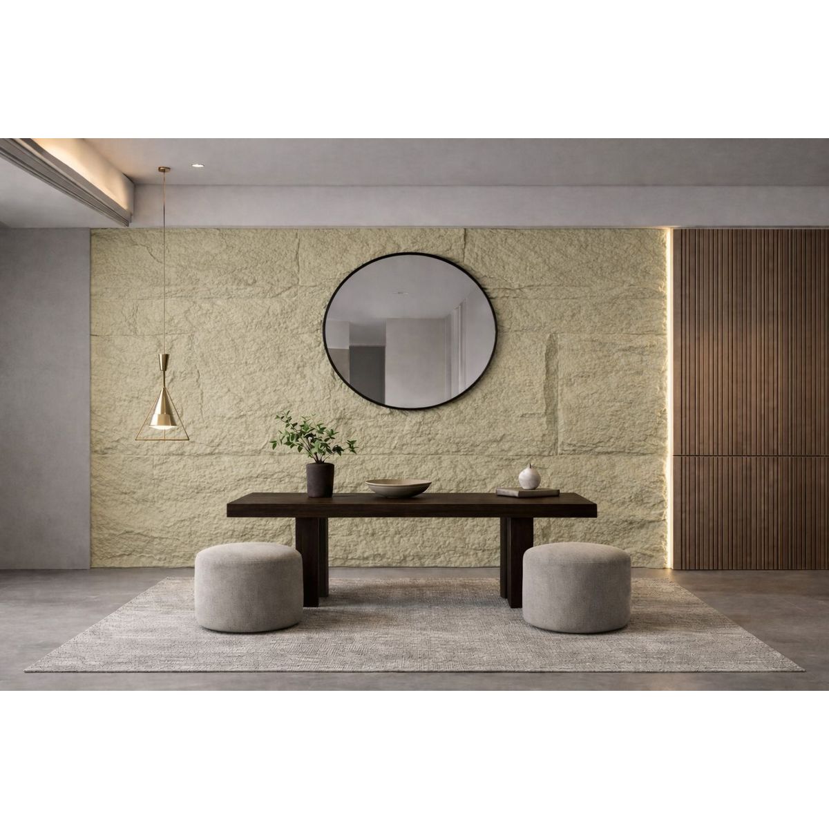 BYB - PANEL PIEDRA PU 11PZS 120x60 VERDE