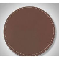 Set 4 Individuales Redondo Ecocuero 42x32cm CAFE