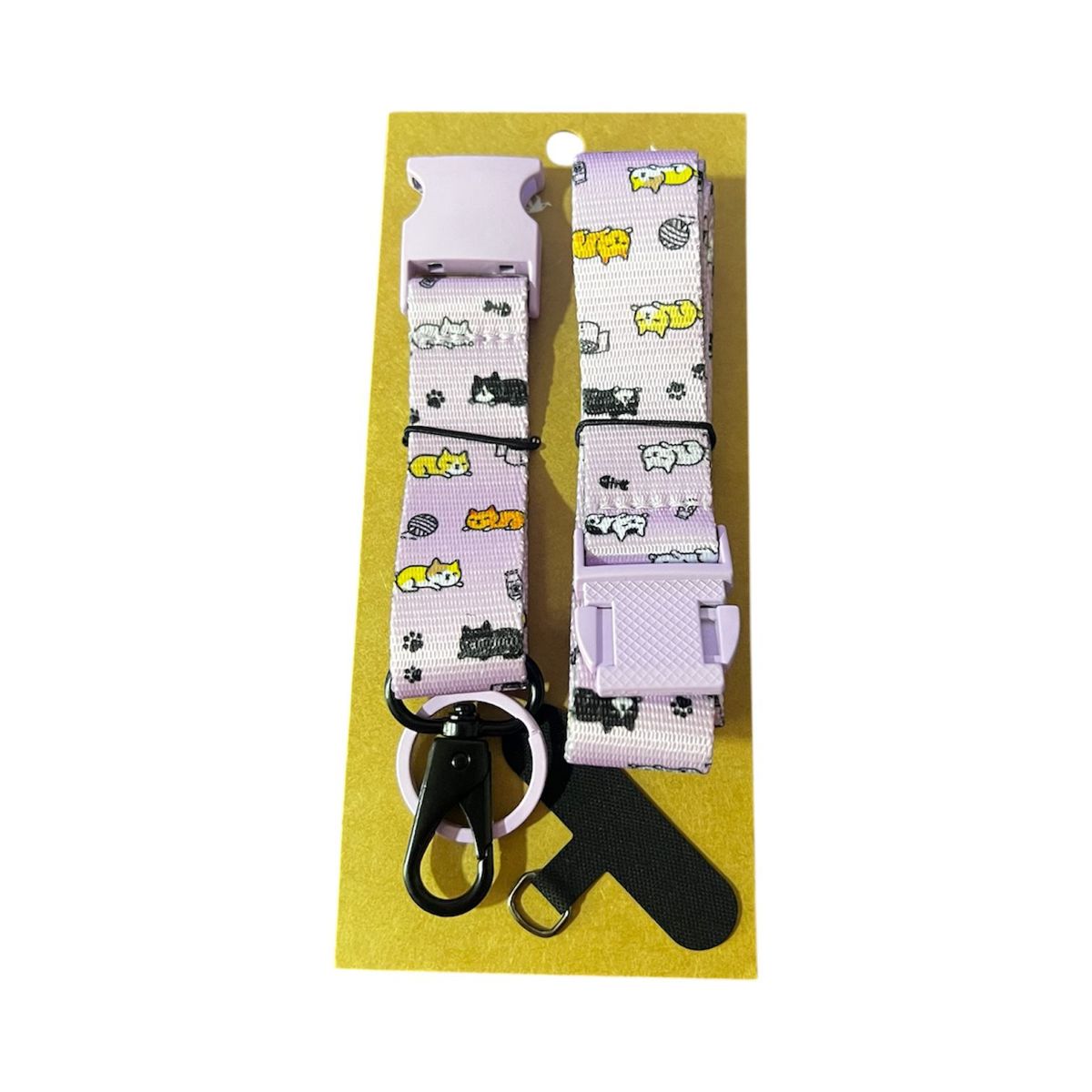 GENERICO - Cordón Cruzado Para Teléfono Celular Con Correa De Muñeca-GATITOS
