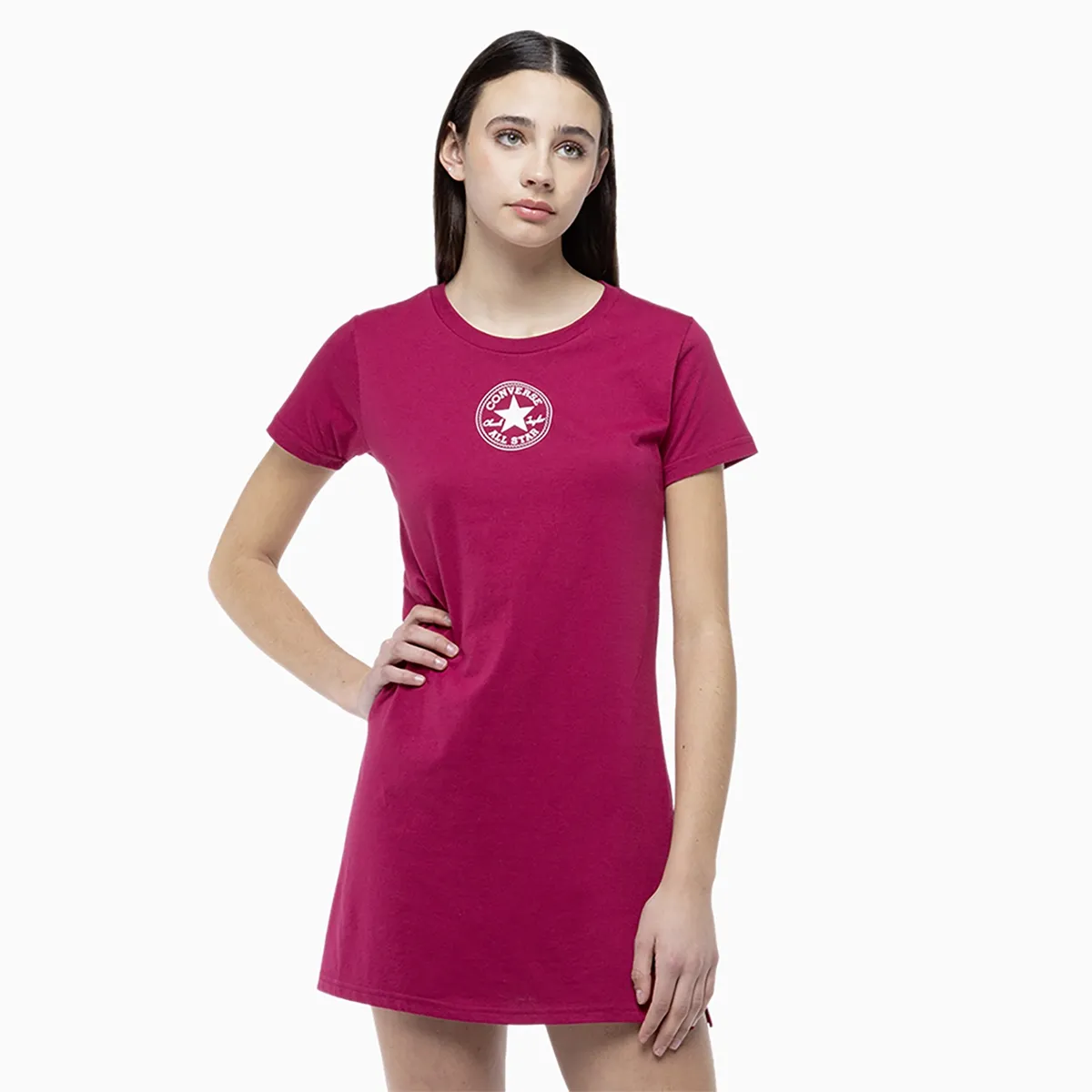 CONVERSE - Vestido Converse Chuck Patch Mujer Fucsia