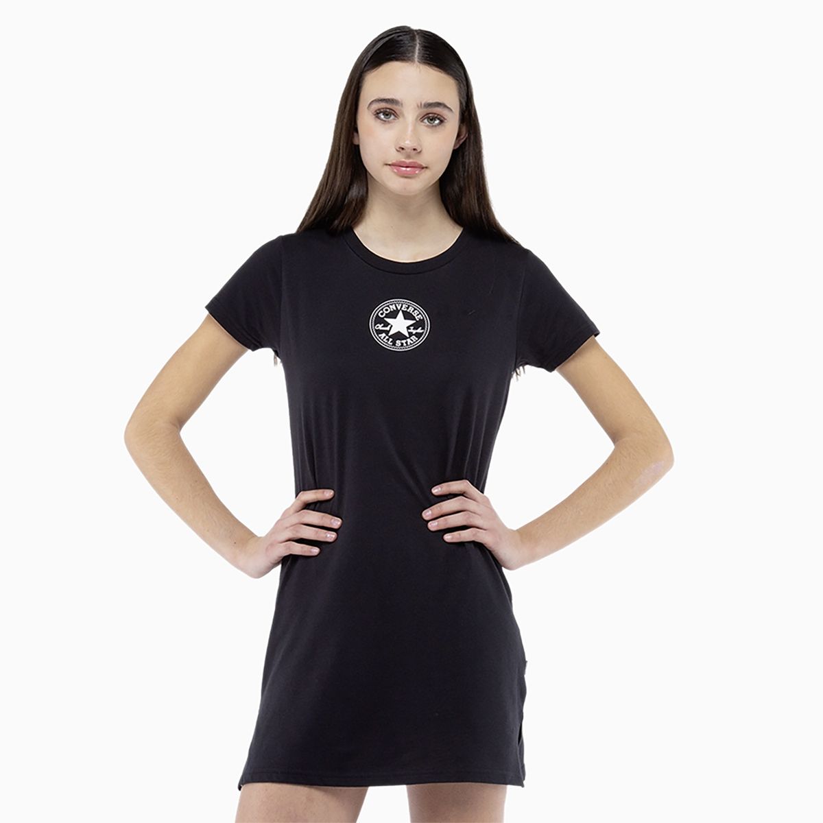 CONVERSE - Vestido Converse Chuck Patch Mujer Negro