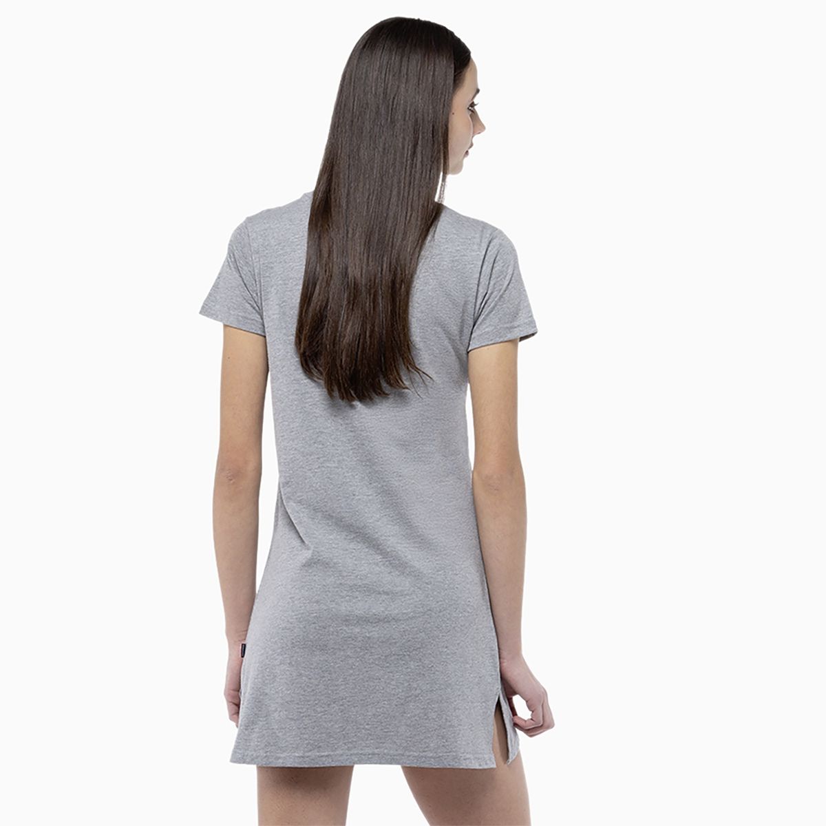 CONVERSE - Vestido Converse Chuck Patch Mujer Gris