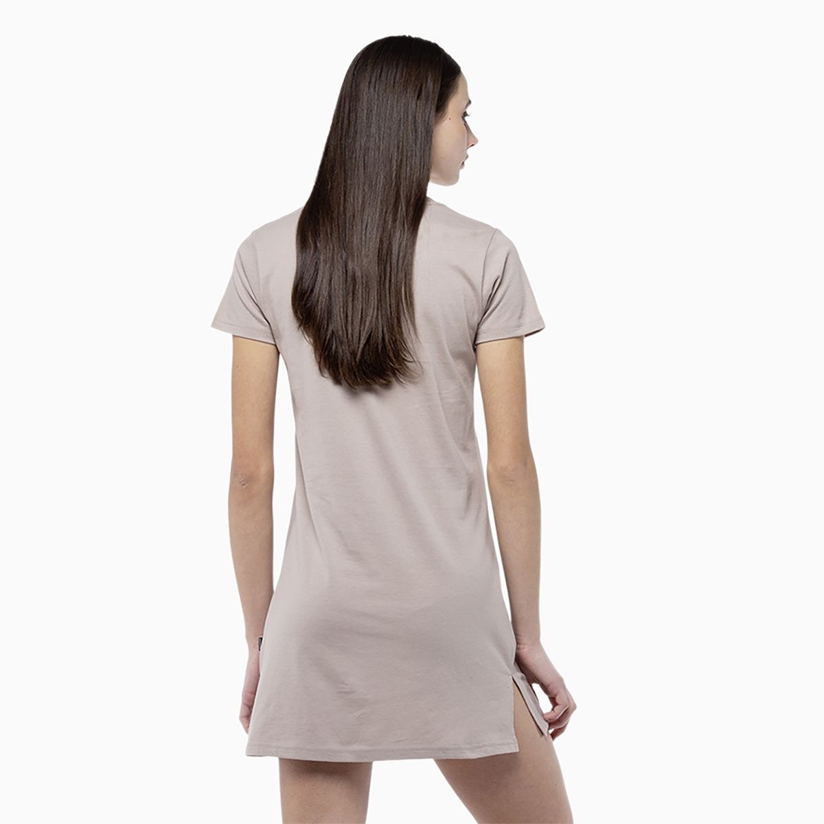 CONVERSE - Vestido Converse Your Logo Mujer Café Claro