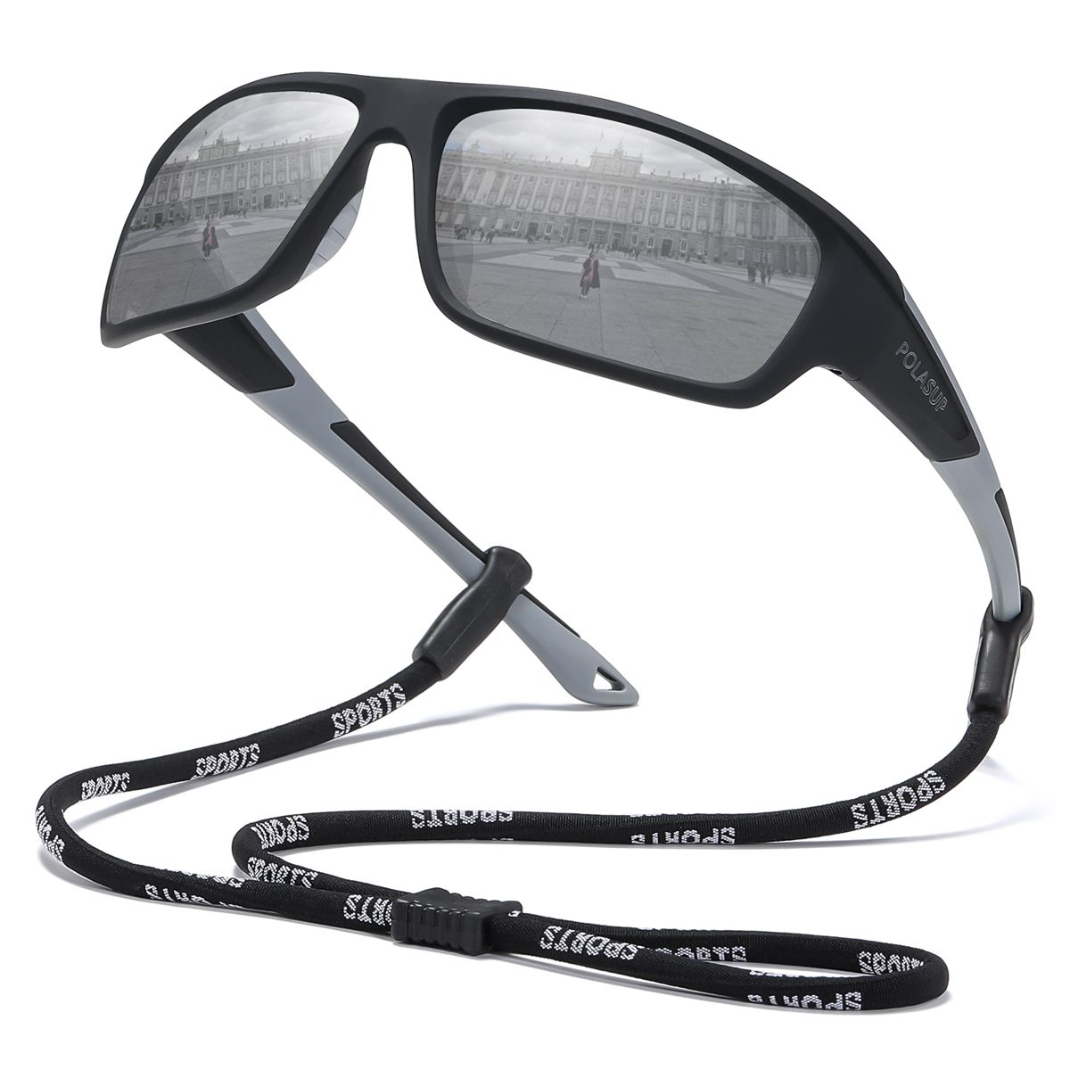 POLASUP - Lentes de Sol POLASUP Deportivos Polarizados UV400 Unisex pesca correr ciclismo marathon