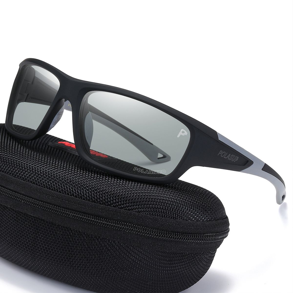 POLASUP - Lentes de Sol POLASUP Deportivos Polarizados UV400 Unisex pesca correr ciclismo marathon