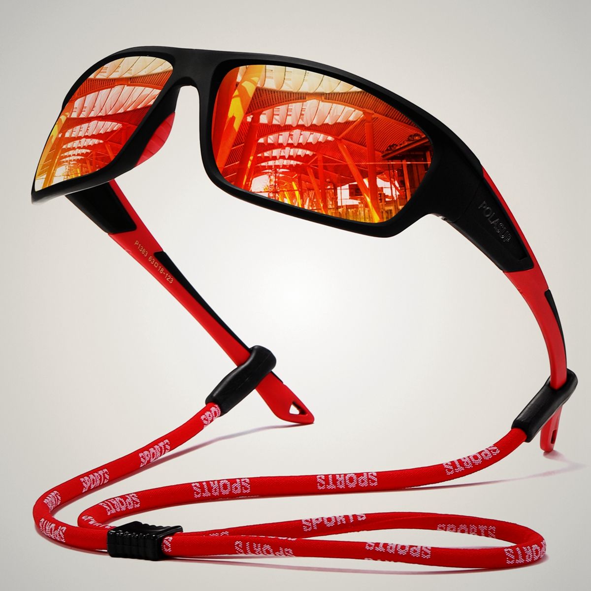 POLASUP - Lentes de Sol POLASUP Deportivos Polarizados UV400 Unisex pesca correr ciclismo marathon