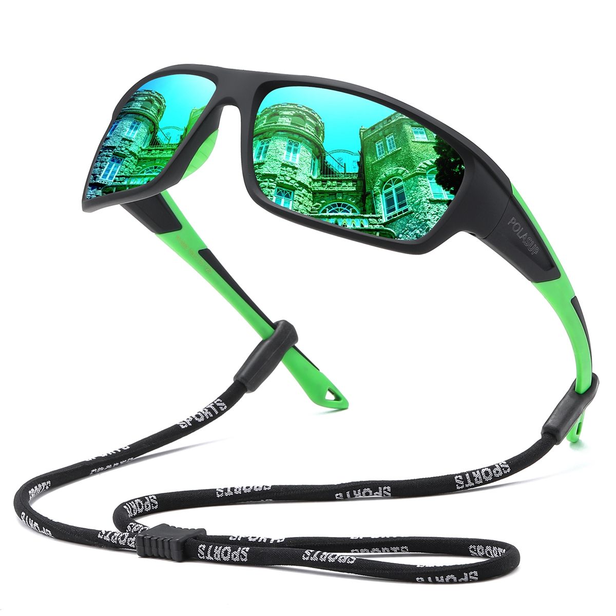 POLASUP - Lentes de Sol POLASUP Deportivos Polarizados UV400 Unisex pesca correr ciclismo marathon
