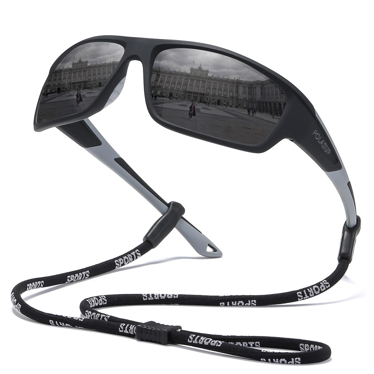 POLASUP - Lentes de Sol POLASUP Deportivos Polarizados UV400 Unisex pesca correr ciclismo marathon