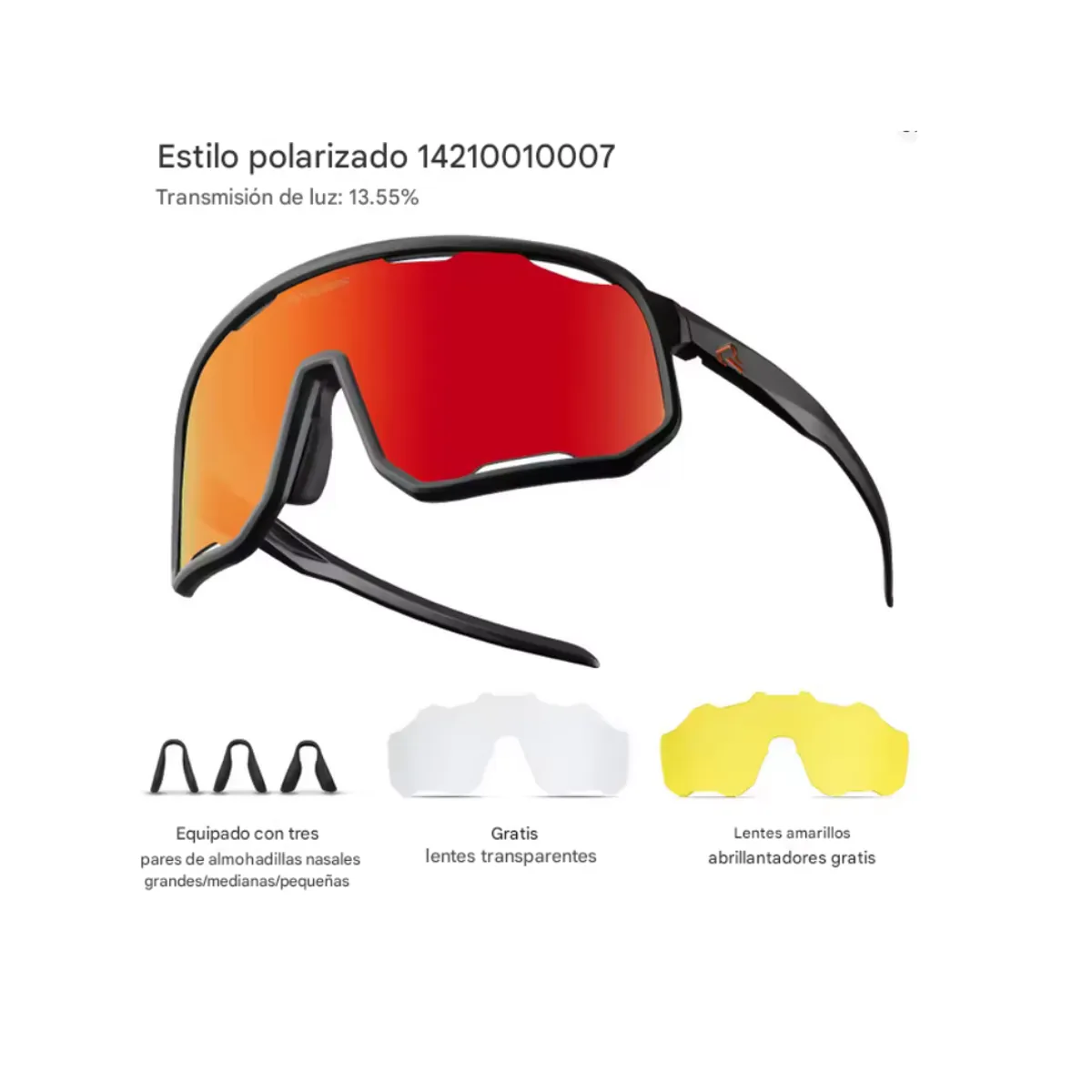ROCKBROS - Lentes Deportivos Rockbros Polarizados Ciclismo Running