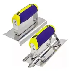 GENERICO - Pack Llanas De Acero Inoxidable 1rodon+1ranurador