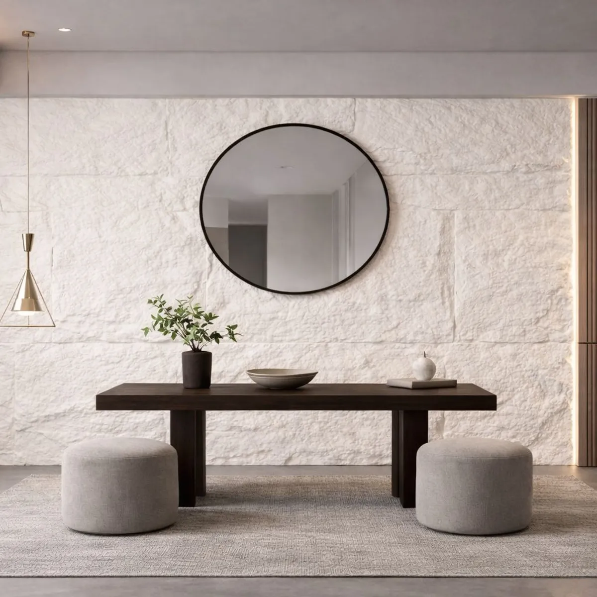 BYB - PANEL PIEDRA PU 11PZS BLANCO HUESO 120x60