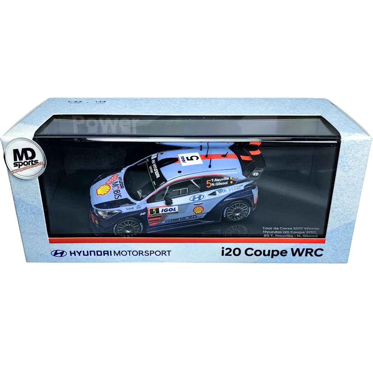 RALLY - Auto Rally Hyundai i20 WRC Rally 2017 #5 T. Neuville IXO Models Acrilico 1:43