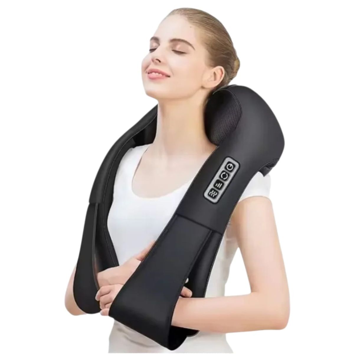 GENERICO - Masajeador Cervical Relajación Electrico T24 Negro